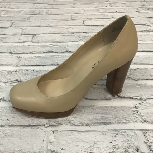 Jeffrey Tyler Leather Nora Platform Heels Size 9 - Picture 3 of 8